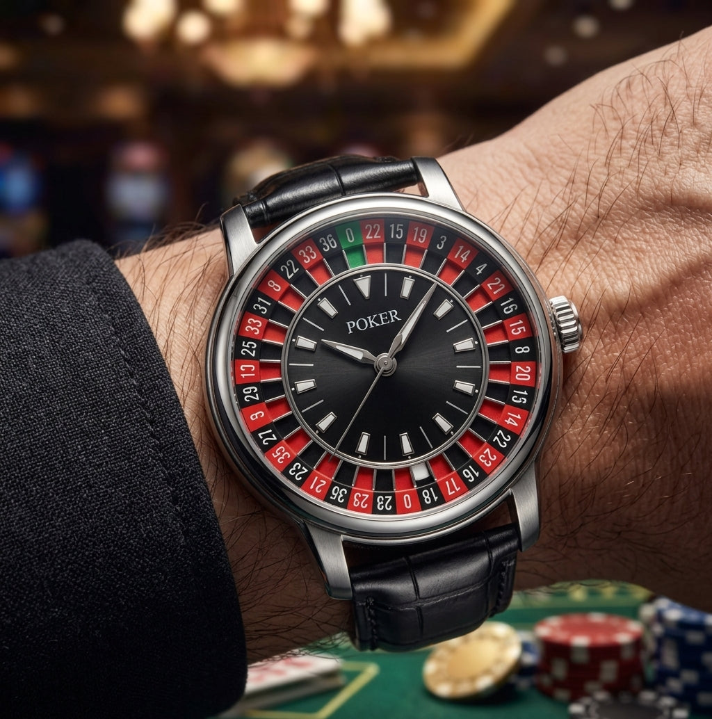 LIGE Roulette Dial Luxury Watch