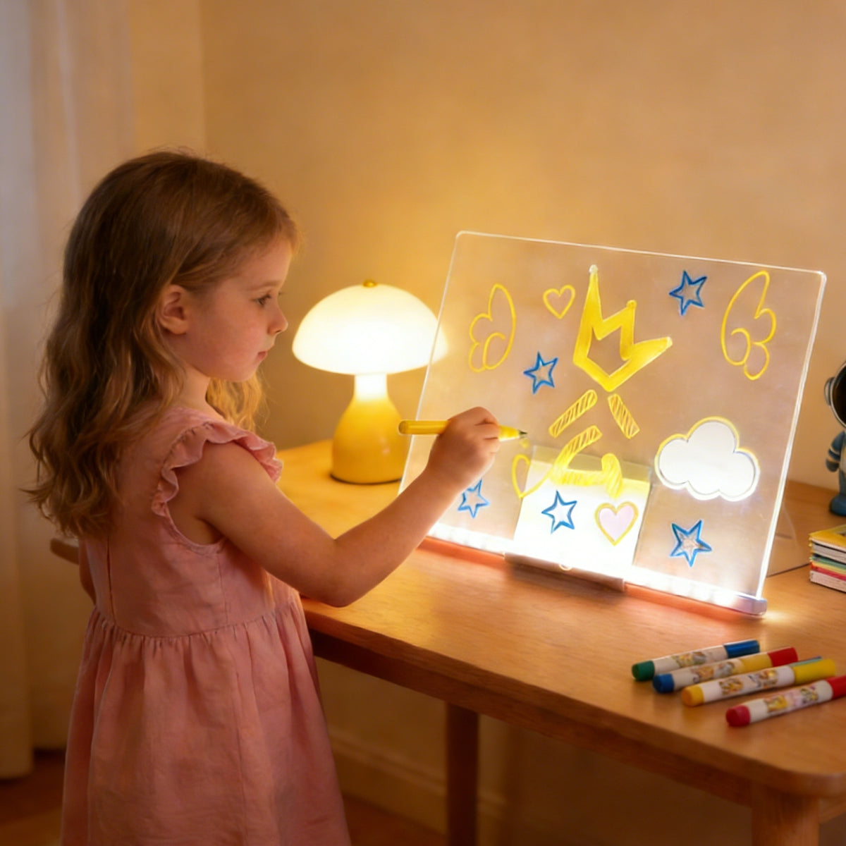 Magic LED Drawing Board – Light-Up Tracing & Sketching Board