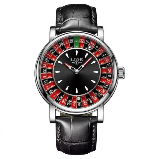LIGE Roulette Dial Luxury Watch