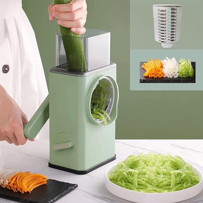 Stainless Steel Rotary Vegetable Cutter