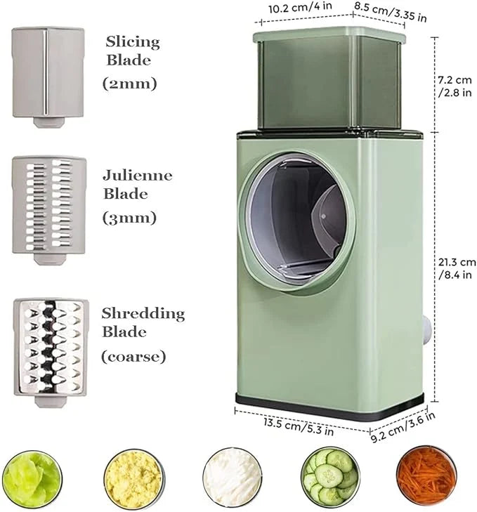 Stainless Steel Rotary Vegetable Cutter