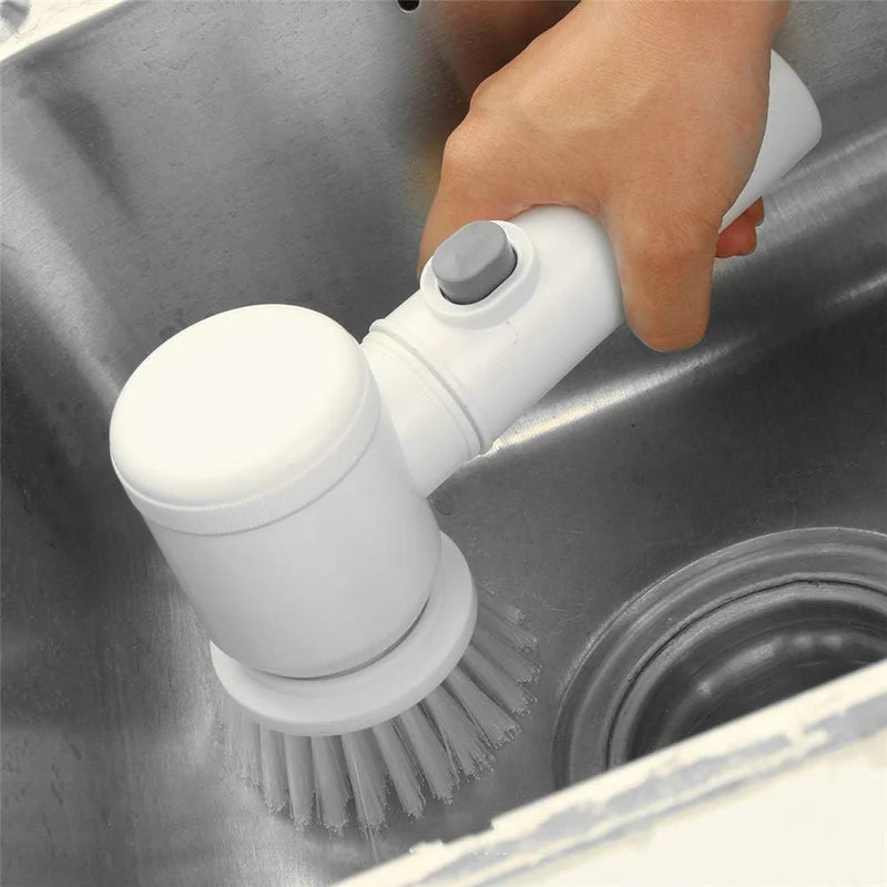 5-in-1 Electric Cleaning Brush – Multi-Purpose Scrub & Cleaning Tool