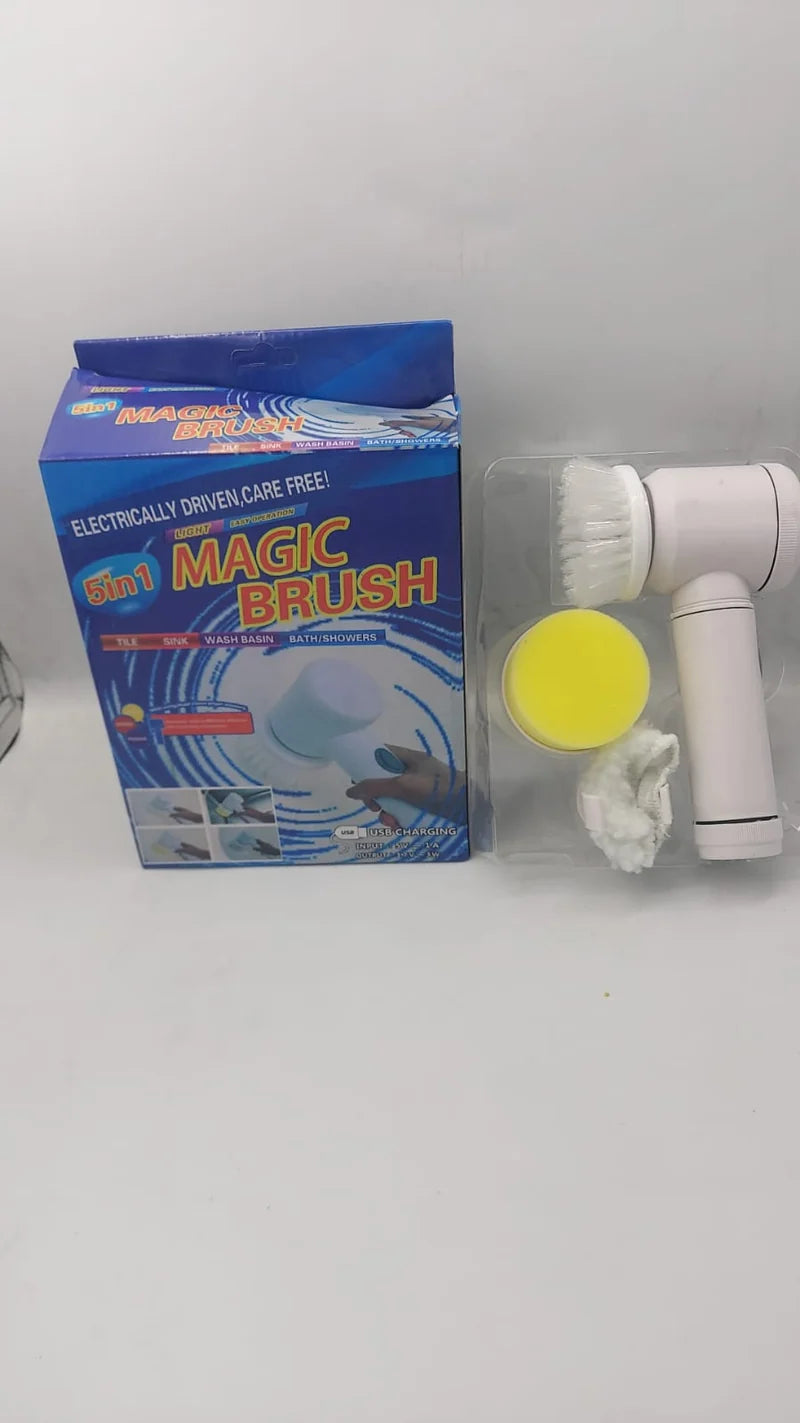 5-in-1 Electric Cleaning Brush – Multi-Purpose Scrub & Cleaning Tool