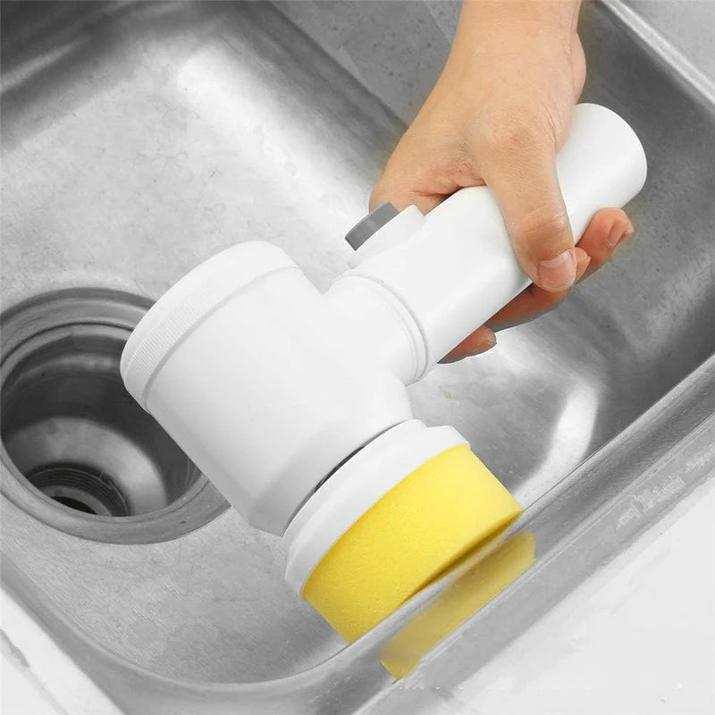 5-in-1 Electric Cleaning Brush – Multi-Purpose Scrub & Cleaning Tool