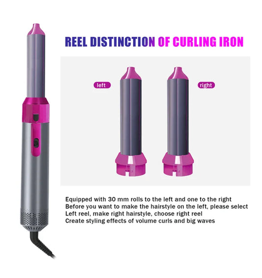 5-in-1 Hot Air Brush – Multi-Style Hair Dryer & Styling Tool