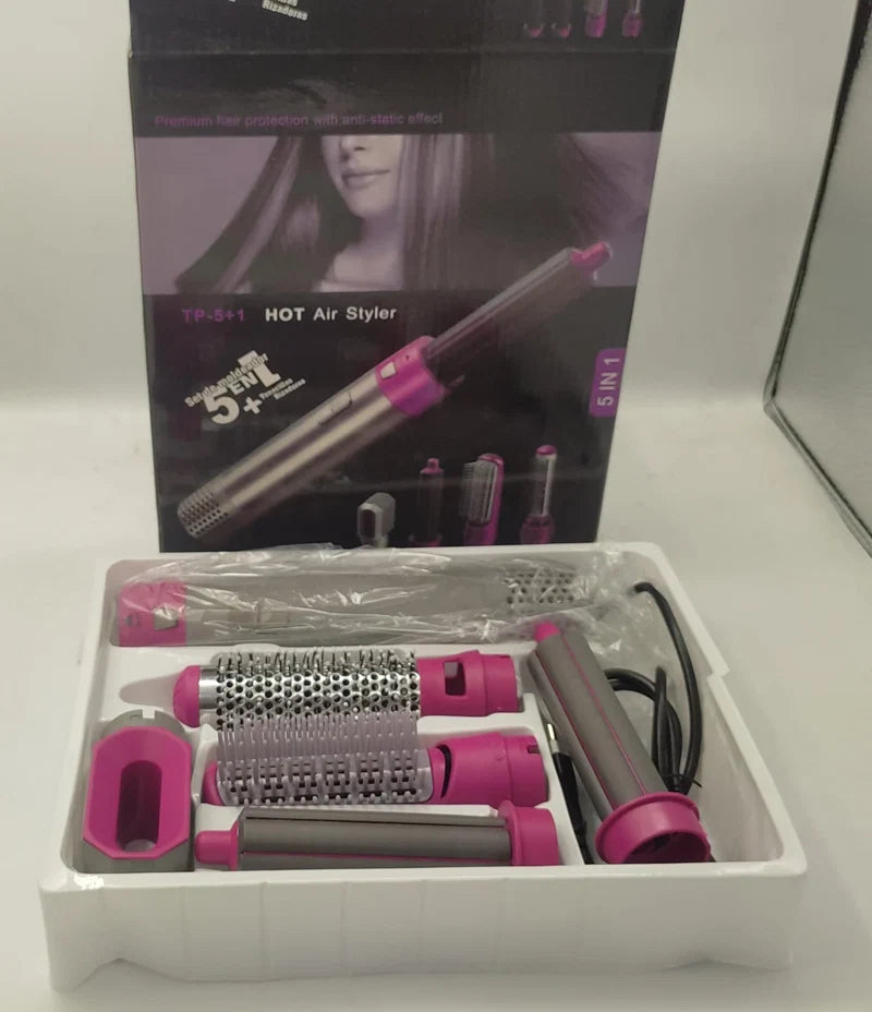 5-in-1 Hot Air Brush – Multi-Style Hair Dryer & Styling Tool