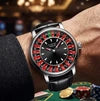 LIGE Roulette Dial Luxury Watch