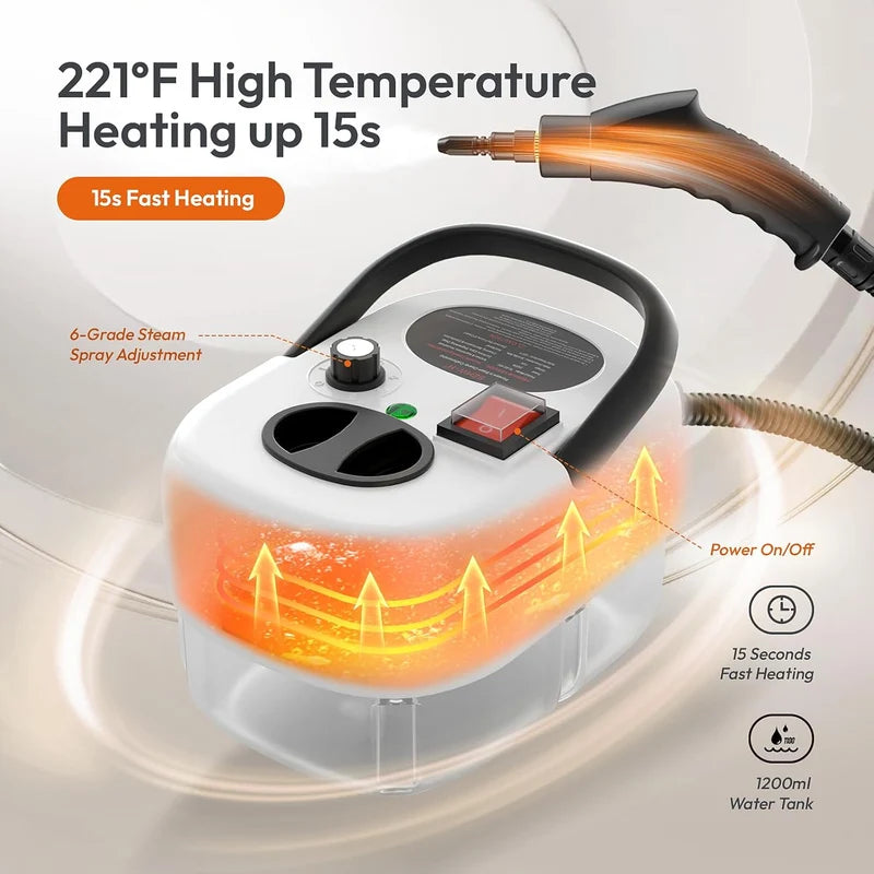Portable Steam Cleaner – Handheld Multi-Surface Cleaning Machine