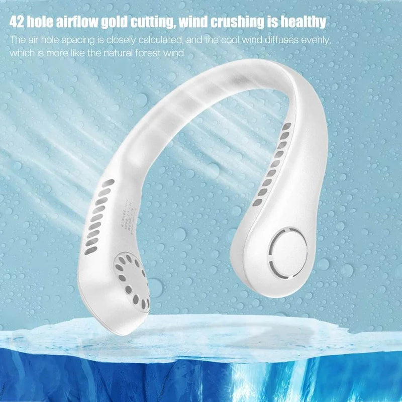 Hands-Free Neck Fan – Portable Cooling Solution