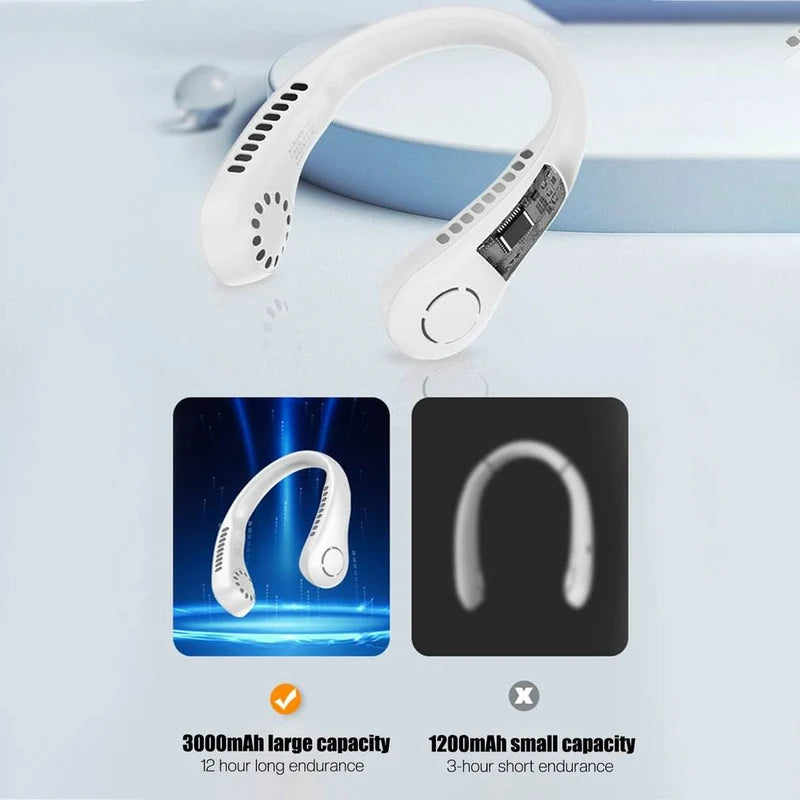 Hands-Free Neck Fan – Portable Cooling Solution